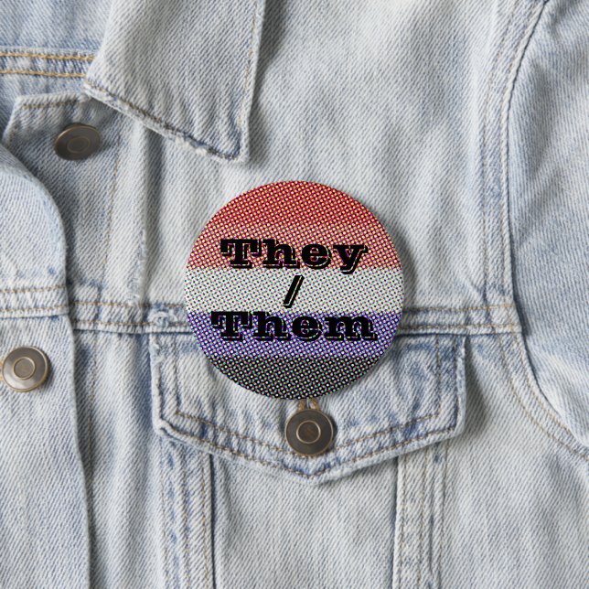 Customisable Pronoun Mod Cupioromantic Pride Flag 7.5 Cm Round Badge (In Situ)