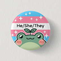 Customisable Pronoun Transgender Flag Frog
