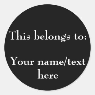 Customisable Property Sticker