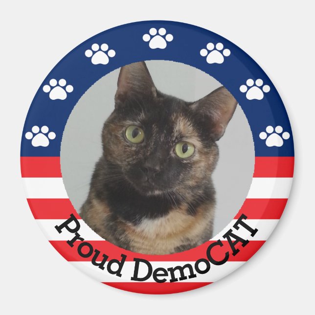 Customisable Proud DemoCAT Magnet (Front)