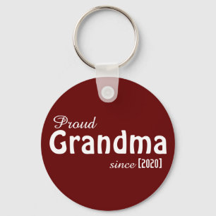 Customisable Proud Grandma since keychain! Key Ring