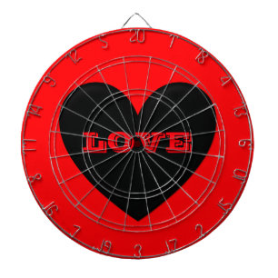 Customisable Puffy Heart Dartboard