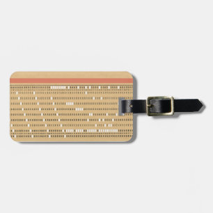 Customisable Punched Card Luggage Tag