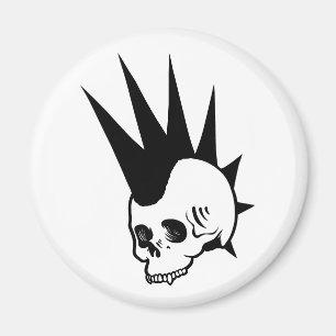 Customisable Punk Jawless Skull Magnet