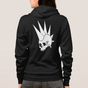 Customisable Punk Jawless Skull Version 2 Hoodie