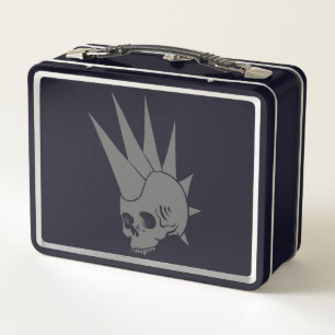 Customisable Punk Jawless Skull Version 2 Metal Lunch Box