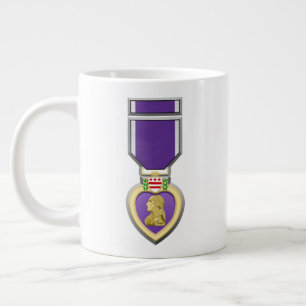 Customisable Purple Heart Medal 20oz Large Coffee Mug