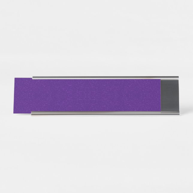 Customisable Purple Noise Effect Name Plate (Front)