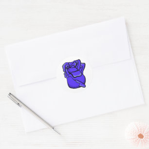Customisable Purple Rose Sticker