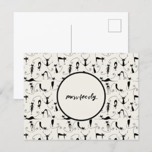 Customisable Purr-fectly Cat Postcard