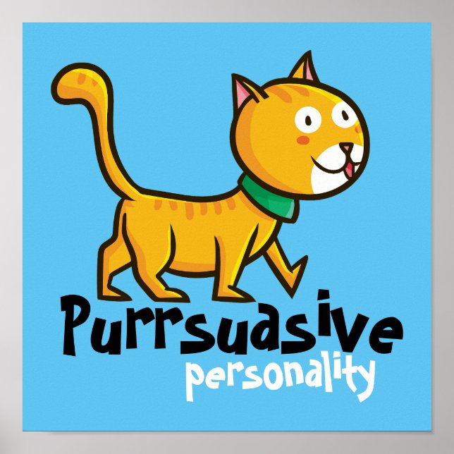 Customisable Purrsuasive Persoanlity Poster (Front)