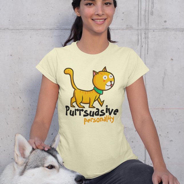 Customisable Purrsuasive Persoanlity T-Shirt (Creator Uploaded)