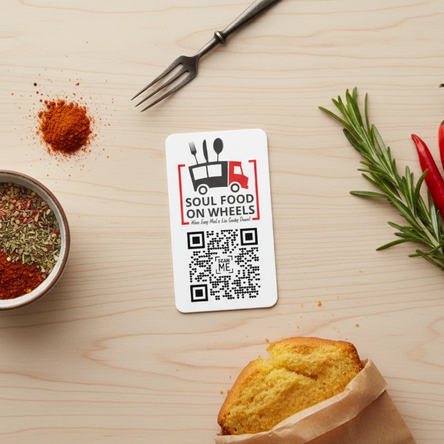 Customisable QR Code -  Add Your Logo & Code! -  Calling Card (Customizable QR Code - Add Your Logo & Code! - Calling Card)