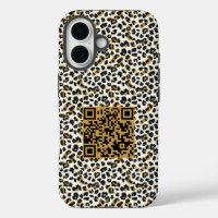 Customisable QR Code and Leopard Skin Pattern