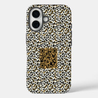 Customisable QR Code and Leopard Skin Pattern