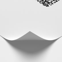 Customisable QR Code Black & White Abstract Geek