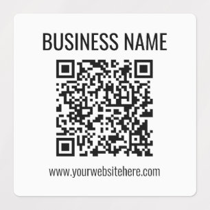 Customisable QR code & Business Name