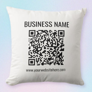 Customisable QR code & Business Name Cushion