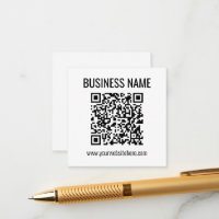 Customisable QR code & Business Name