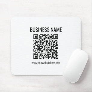 Customisable QR code & Business Name Mouse Pad