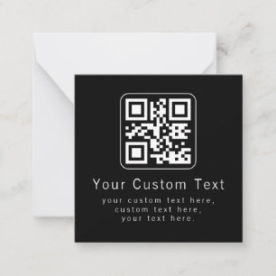 Customisable QR Code & Editable Text Template
