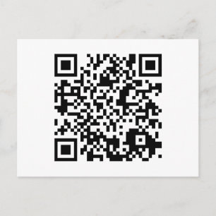 customisable QR code Postcard