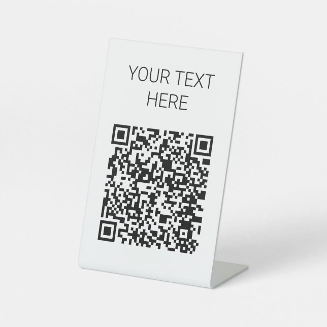 Customisable QR Code Sign (Front)