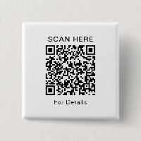Customisable QR Code Square Button for Any Purpose