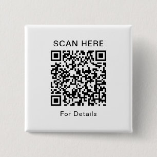 Customisable QR Code Square Button for Any Purpose