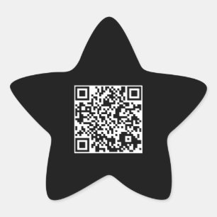 customisable QR code star Sticker