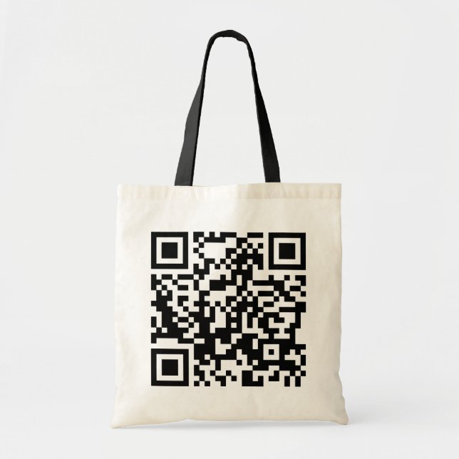 customisable QR code Tote Bag (Front)