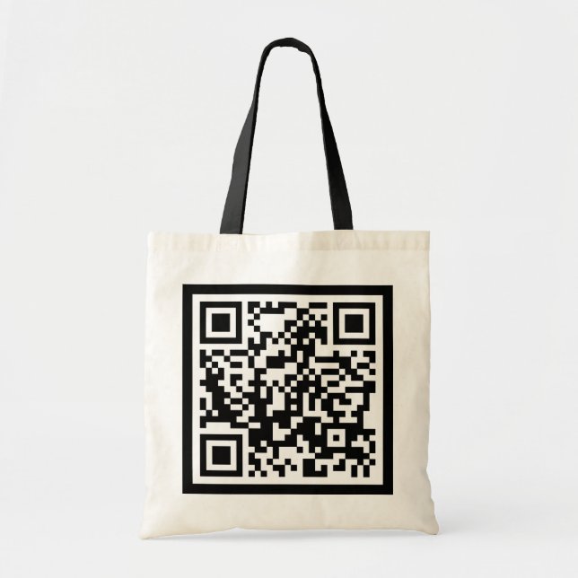 customisable QR code Tote Bag (Front)