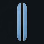 Customisable Racers Stripe Edition Skateboard<br><div class="desc">A fun cool board for the skateboard fan of the family! Features cool black,  blue,  and white stripe pattern. Fully customisable to add names,  images,  and more if desired. Enjoy!</div>