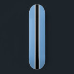 Customisable Racers Stripe Edition Skateboard<br><div class="desc">A fun cool board for the skateboard fan of the family! Features cool black,  blue,  and white stripe pattern. Fully customisable to add names,  images,  and more if desired. Enjoy!</div>