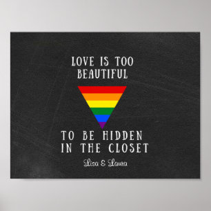 Customisable Rainbow Pride Poster