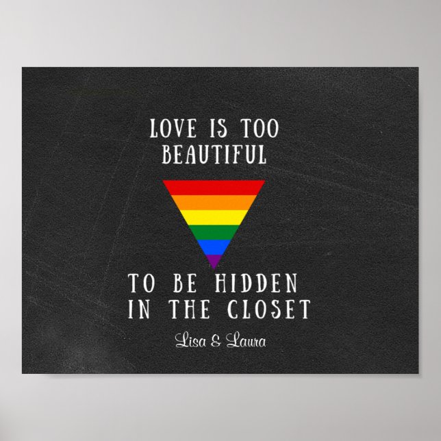 Customisable Rainbow Pride Poster (Front)