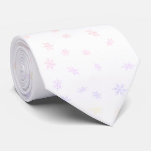 Customisable Rainbow Snowflakes Tie