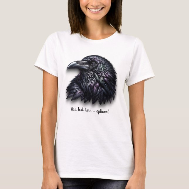 Customisable Raven Head T-Shirt (Front)