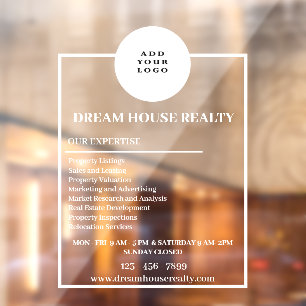 Customisable Real Estate Window Decals