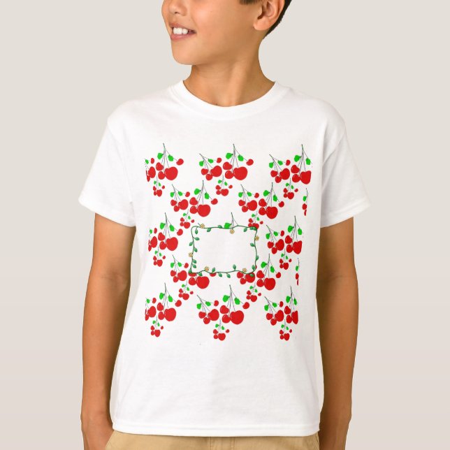 Customisable red cherry pattern accessories LeahG T-Shirt (Front)