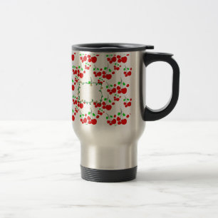 Customisable red cherry pattern accessories LeahG Travel Mug
