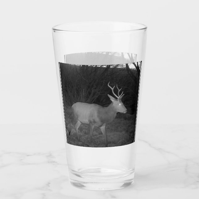 Customisable Red Deer Stag at Dusk Wildlife Nature Glass (Front)