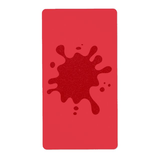 Customisable Red on Tomato Red Shipping Labels (Front)