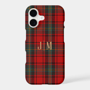 Customisable Red Scottish Tartan Cell Phone Case