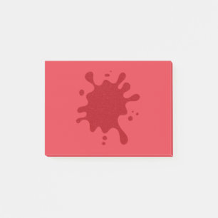 Customisable Red Splatter Sticky Notes