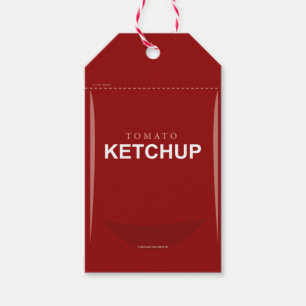 Customisable Red Tomato Ketchup Gift Tag