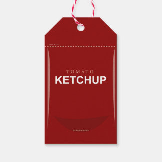 Customisable Red Tomato Ketchup Gift Tag