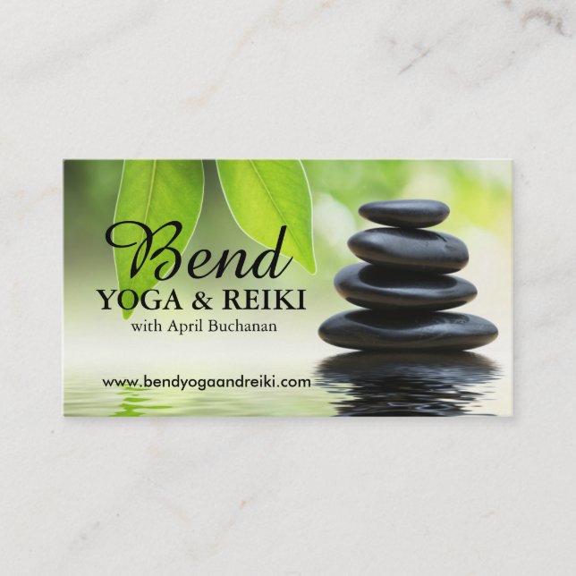 Customisable Reiki Business Cards (Front)