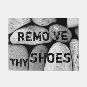 Customisable "Remove Thy Shoes" Fun Cool Unique  Doormat