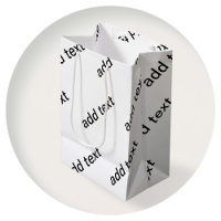 Customisable Repeating Text Modern White & Black